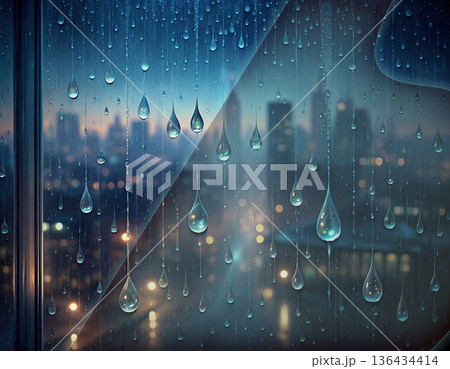 Nocturnal Rain Reflections III — Nocturne Piano 136434414