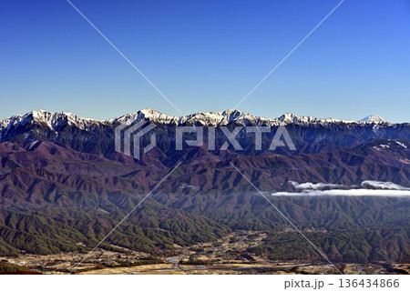 千畳敷カールから南アルプスを眺める 千畳敷カールから南アルプスを眺める 136434866