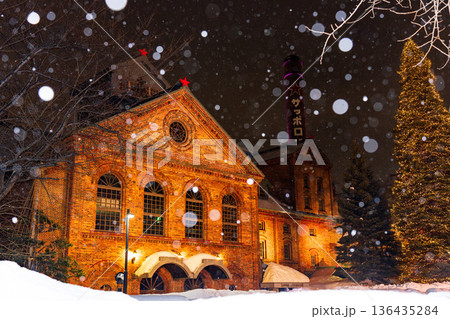 雪のサッポロビール園 136435284