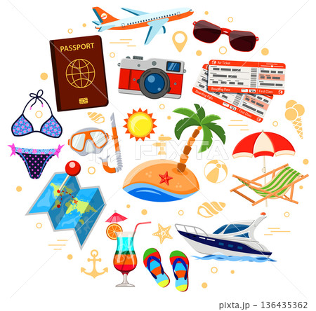 Vacation and Tourism Concept Vacation and Tourism Concept 136435362