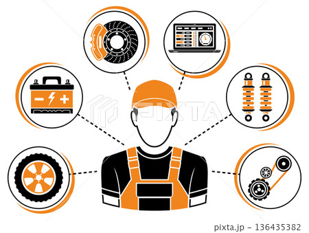 Car Service Concept Car Service Concept 136435382