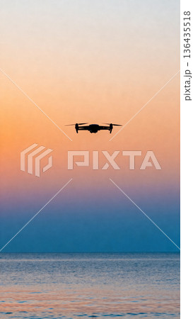 flying over the sea 136435518