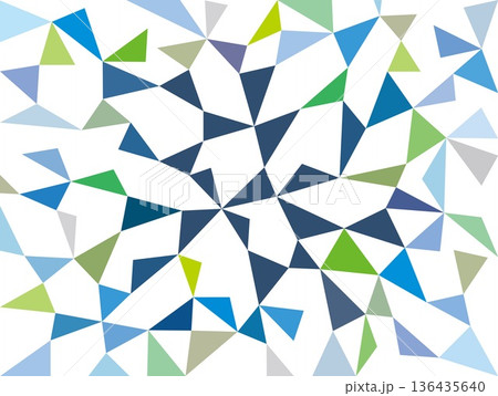 幾何学模様 三角形 白背景 カラフル 幾何学模様 三角形 白背景 カラフル 136435640