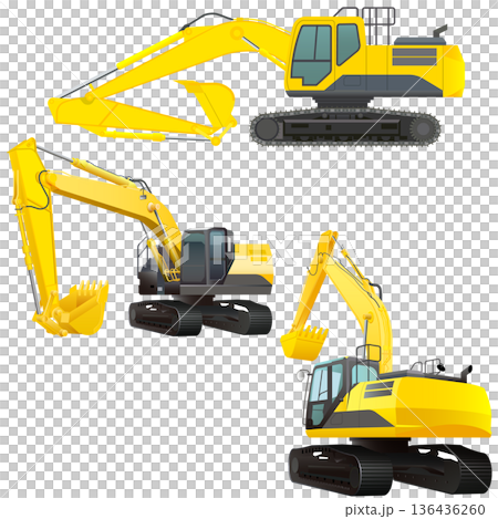 パワーショベル 136436260