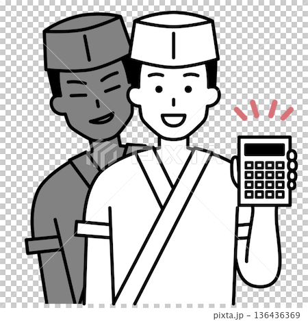 日本餐廳的男服務生宰客 136436369