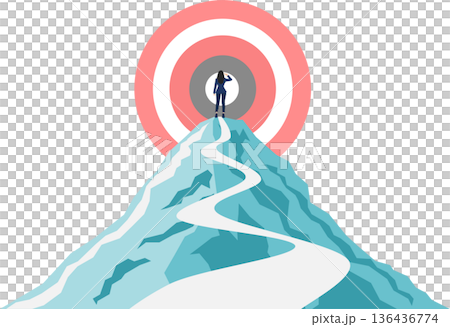 Illustration of capturing a target 136436774