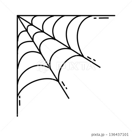 Spider web halloween doodle, Spider Web Corner Spider web halloween doodle, Spider Web Corner 136437101