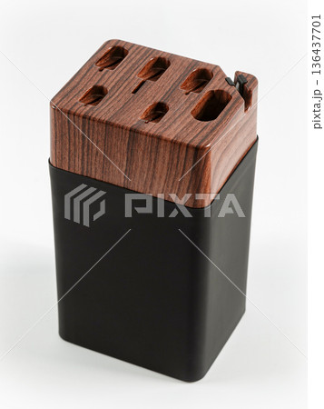 Knife stand on a white background. 136437701