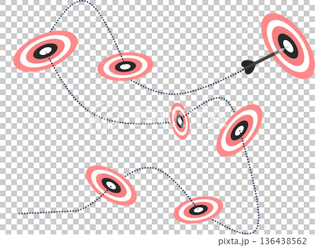 Illustration of capturing a target 136438562