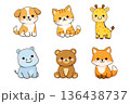 動物 キャラクターセット 136438737