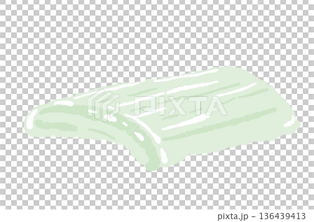 アロエベラの果肉（ゲル）のイラスト ヨーグルトやデザート用カット素材 136439413