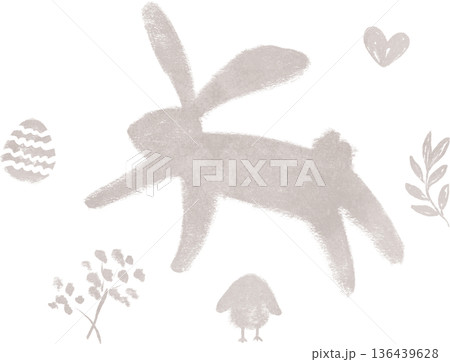 Hand drawn easter elements Hand drawn easter elements 136439628