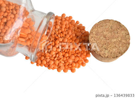 Red lentil, a grain legume 136439833