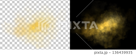 Golden transparent cloud on white and black backgrounds with soft diffusion and glowing texture for elegant compositions Golden transparent cloud on white and black backgrounds with soft diffusion and glowing texture for elegant compositions 136439935