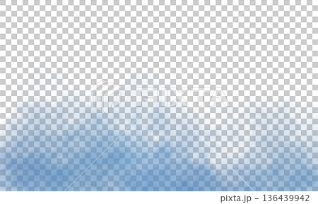Blue smoke or mist with soft diffusion and gradient transparency on isolated background for atmospheric compositions Blue smoke or mist with soft diffusion and gradient transparency on isolated background for atmospheric compositions 136439942