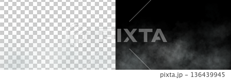 White transparent smoke on white and black backgrounds with soft diffusion and contrast for atmospheric visual compositions White transparent smoke on white and black backgrounds with soft diffusion and contrast for atmospheric visual compositions 136439945