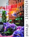 View of summer streets in the city center of Oslo, Norway 136440254