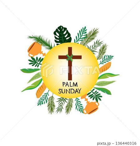 palm sunday passion sunday the sunday of the passion hosanna sunday free vector illustration palm sunday passion sunday the sunday of the passion hosanna sunday free vector illustration 136440316