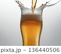 よく冷えたビール。 136440506