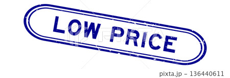 Grunge blue low price word rubber seal stamp on white background Grunge blue low price word rubber seal stamp on white background 136440611