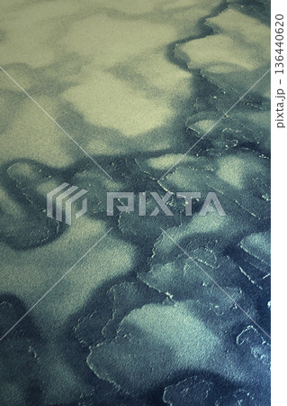 Ice Fragments Shimmer. Chilly Sea Ice Breaks Into Mosaic Structures 136440620