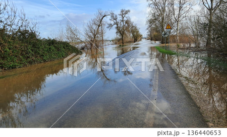 The impact of floods in Portugal in 2026, when rivers overflow and inundate agricultural fields The impact of floods in Portugal in 2026, when rivers overflow and inundate agricultural fields 136440653