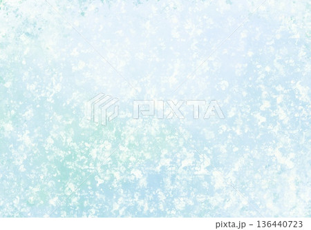 ブルー系のカラフルな水彩テクスチャにキラキラ加工の背景素材 136440723