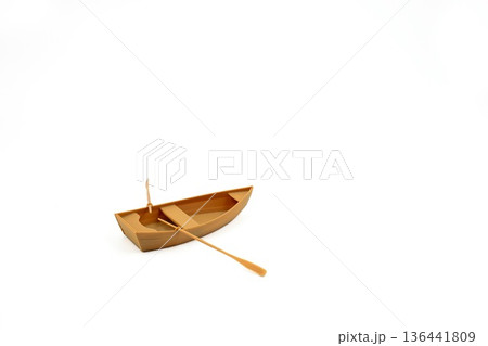 Row Boat White Background 136441809