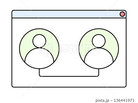 Browser chat conversation. Vector illustration. 136441971