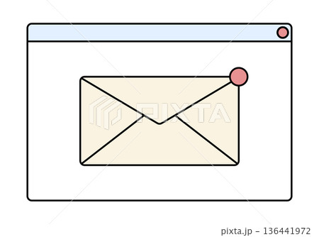 Receiving message icon. Vector illustration. 136441972