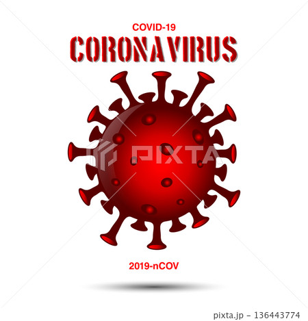 Corona Virus, Covid-19, 2019-nCOV Vector Template Illustration Design 136443774