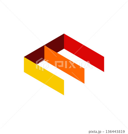 Letter E box hexagon shape icon vector logo template Letter E box hexagon shape icon vector logo template 136443819