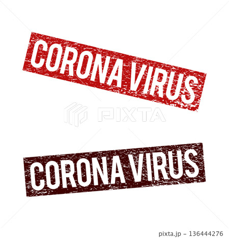 Pandemic, Covid-19, Corona Virus Grunge Stamp Icon Vector Logo Template, Vector EPS 10. 136444276