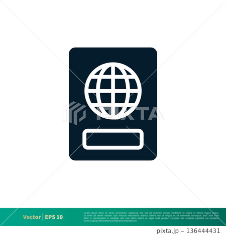 Passport Icon Vector Logo Template EPS 10 Passport Icon Vector Logo Template EPS 10 136444431