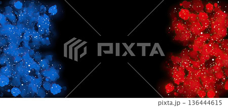Abstract background features glowing particles and light waves on dark blue, illustrating technology concepts for digital design Abstract background features glowing particles and light waves on dark blue, illustrating technology concepts for digital design 136444615