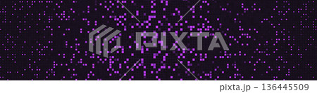 Pixel Pattern Digital Noise Grid Background Dot Texture, Tech Square Mosaic BG Geometric Backdrop, Arcade Cyber Glitch Effect, Retro Y2K 8bit 16bit Graphic Wallpaper, Censor Blur. Vector Illustration 136445509