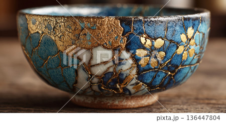 Exploring the beauty and healing of kintsugi in Japanese art and psychology 136447804
