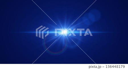 Blue optical lens flare effect creating abstract background Blue optical lens flare effect creating abstract background 136448179