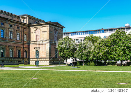 Sculpture park at the Pinakotheken Museum, Munich, Germany 136448567