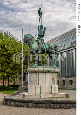 Otto I. of Wittelsbach in front of the bavarian state chancellery Munich,Germany Otto I. of Wittelsbach in front of the bavarian state chancellery Munich,Germany 136448593