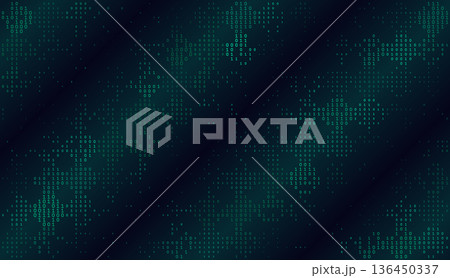 Amber Pulse Rippling Golden Binary Waves and Digital Topography 136450337