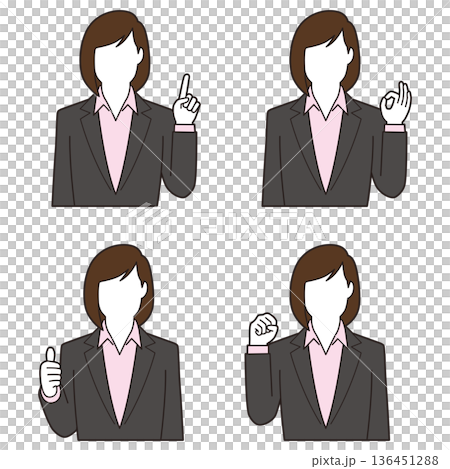 Young female businessman ③ Young female businessman ③ 136451288
