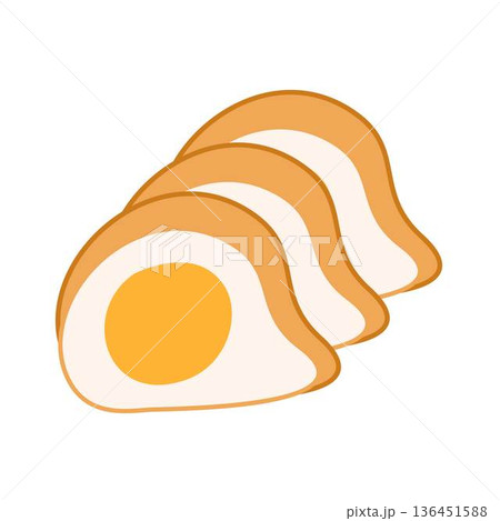 Pempek is fish cake traditional street food illustration Pempek is fish cake traditional street food illustration 136451588