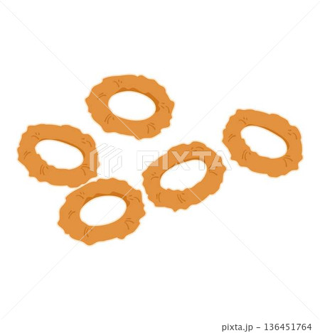 fried calamari Rings, Fried onion rings fried calamari Rings, Fried onion rings 136451764