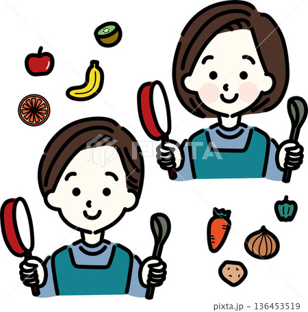 料理する人 136453519