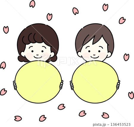 卒入園・卒入学素材 卒入園・卒入学素材 136453523