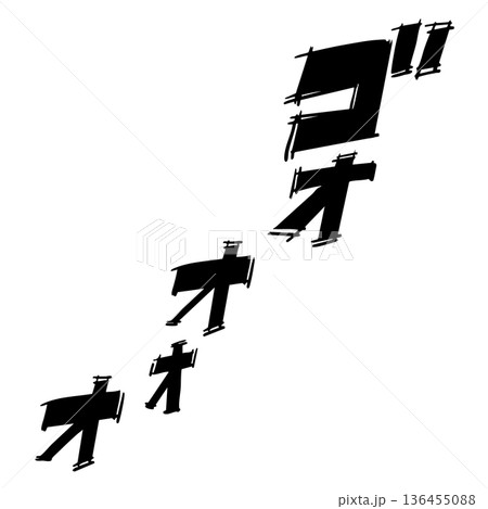 手書きの漫画風の「ゴオオオオ」のオノマトペ 136455088