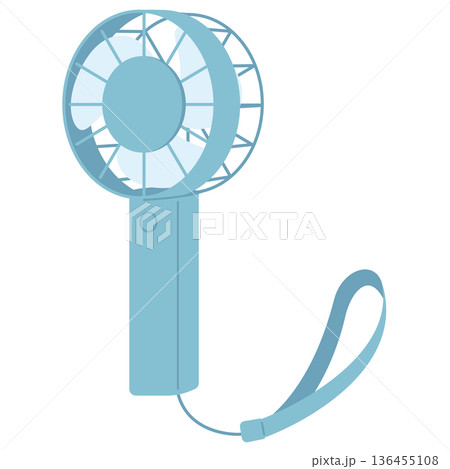 ハンディファンのイラスト 136455108