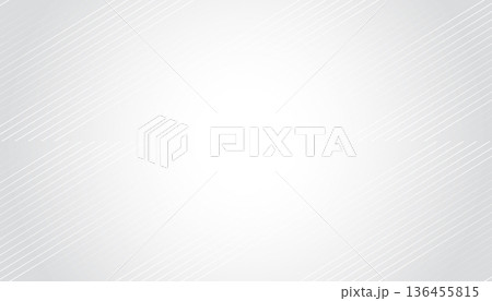 Abstract white oblique lines alternated on gray gradient background, Vector illustration 136455815