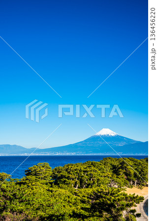 御浜岬と富士山【静岡県沼津市】 136456220